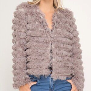 She + Sky Faux Fur Jacket